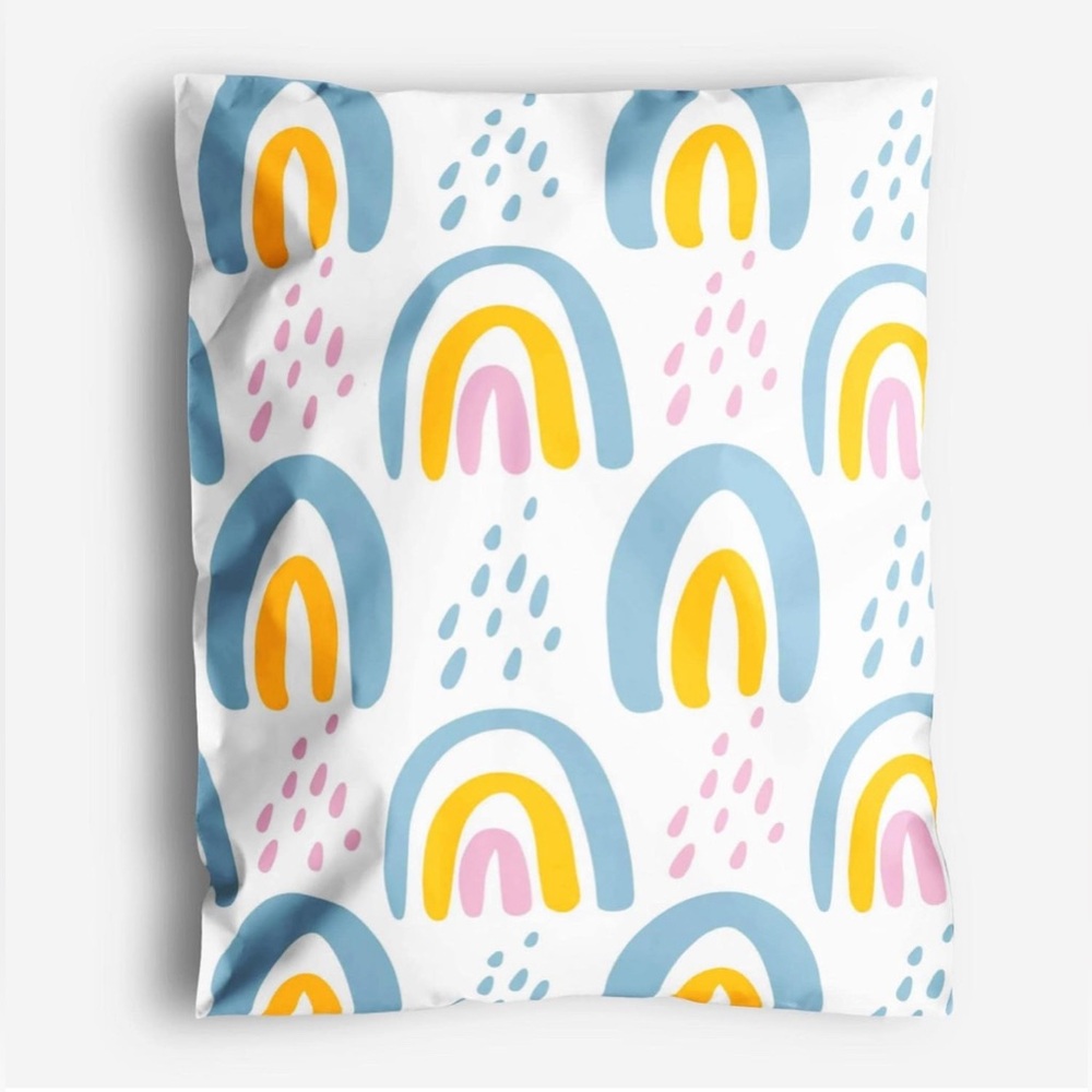 Boho Rainbow Poly Mailers 15 Pack 14” x 19” Waterproof Non Padded